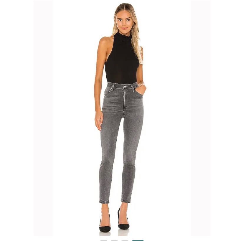 New Citizens Of Humanity Chrissy High Rise Sz 25 Grey